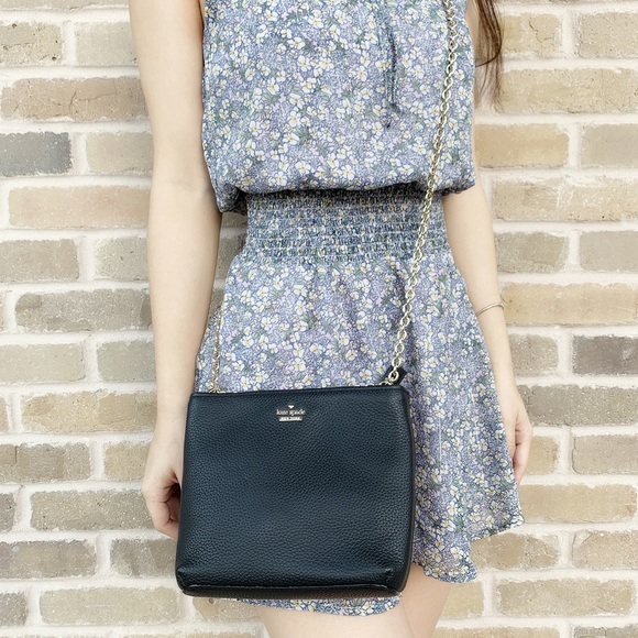 Kate spade mini chain convertible crossbody black - Picture 2 of 5